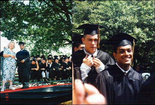 Sam graduated from Nanuet High school in May 1996.
